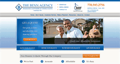 Desktop Screenshot of bennagency.com