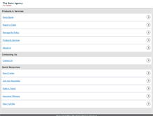 Tablet Screenshot of bennagency.com